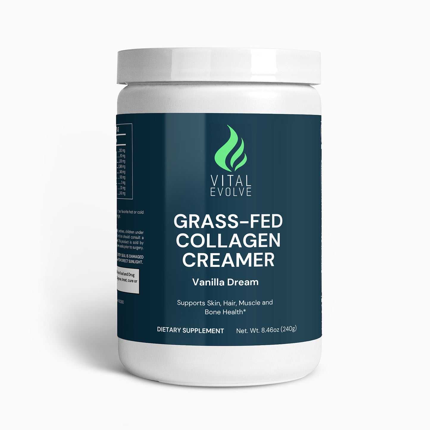 Grass-Fed Collagen Creamer: Vanilla Dream